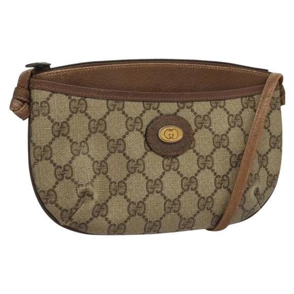 GUCCI GG Supreme Shoulder Bag Pvc Beige Gold 904 02 020 - Picture 1 of 16